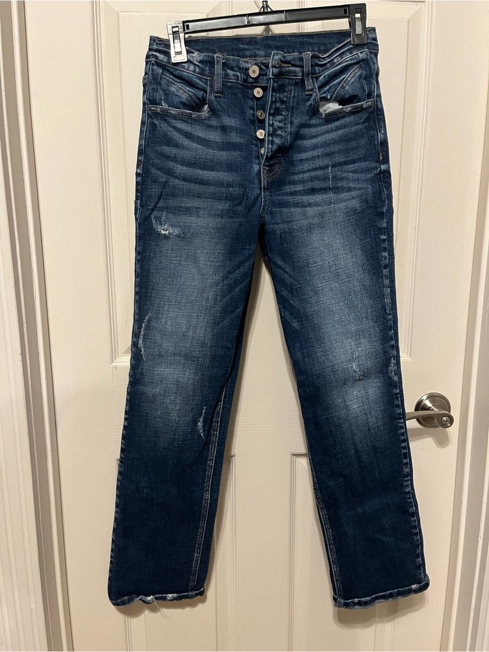 KanCan Dark Blue Distressed Boyfriend Jeans